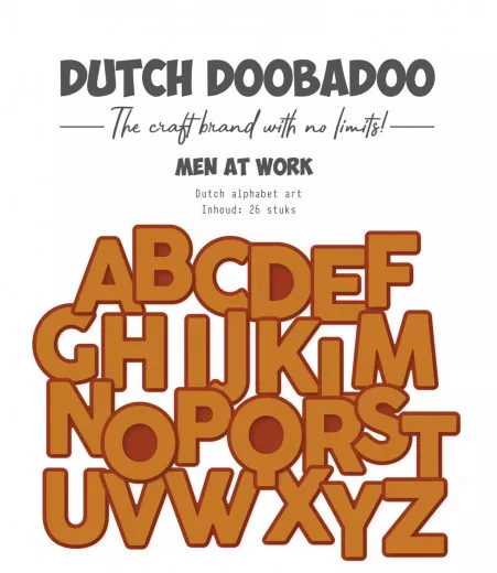 Dutch Doobadoo - Alphabet Art - Men at Work