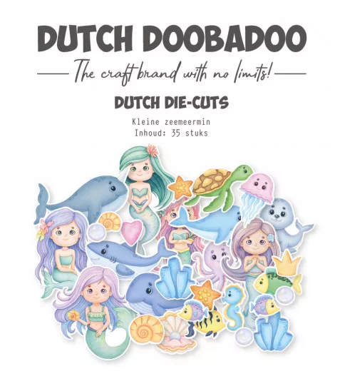 Dutch Doobadoo - Die-Cuts - Kleine Zeemeermin / Little mermaids