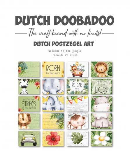 Dutch Doobadoo - Postage Stamps - Die-Cuts - Welcome to the Jungle