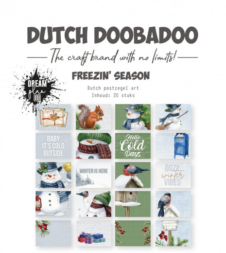 Dutch Doobadoo - Postage Stamps - Die-Cuts - Dream Plan Do Freezin' Season