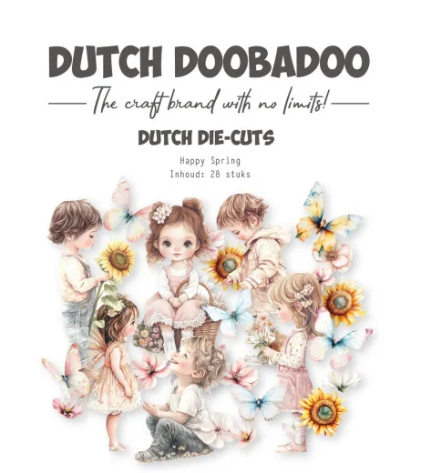 Dutch Collage Die-Cuts - Happy