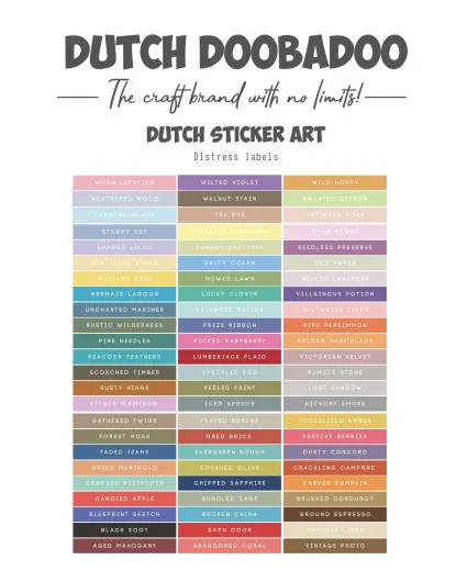 Dutch Sticker Art - A4 Distress Oxide Strips