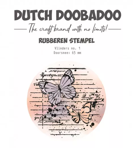 Dutch Rubber Stamp - Butterfly 1