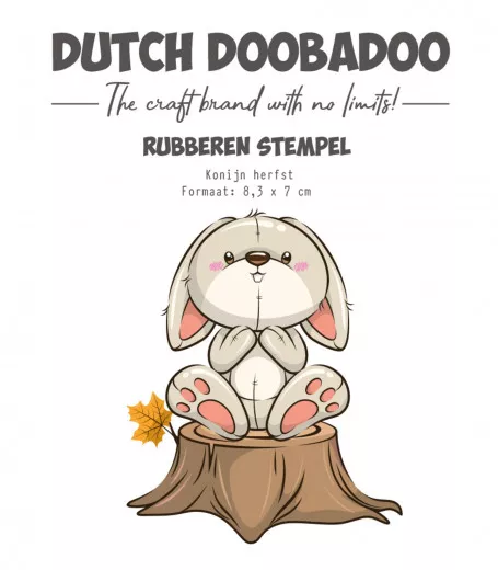 Dutch Rubber Stamp - Rabbit Fall