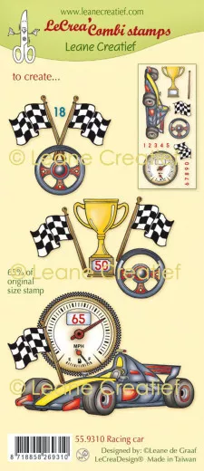 LeCrea Kombi Clear Stamps - Racing Car