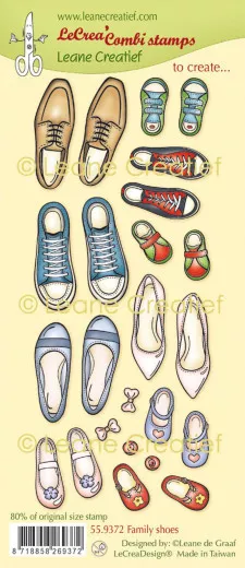 LeCrea Kombi Clear Stamps - Shoes