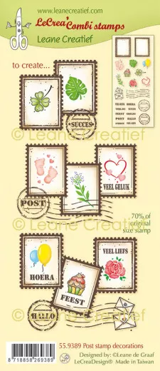 LeCrea Kombi Clear Stamps - Post Stamp & Decorations