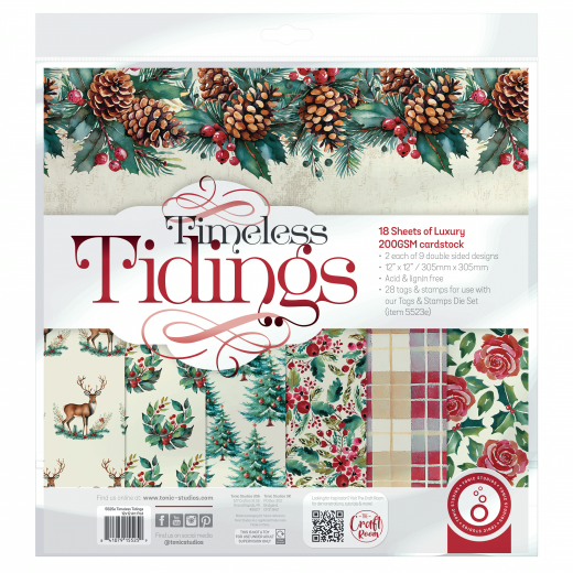 Tonic Studios - 12x12 Luxury Cardstock - Timeless Tidings