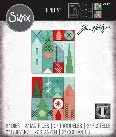 Thinlits Die by Tim Holtz - Holiday Blocks