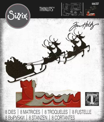 Thinlits Die by Tim Holtz - Reindeer Sleigh