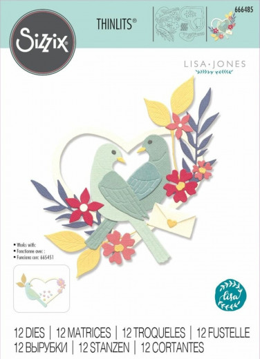 Thinlits Die Set - Sweet Birds by Lisa Jones