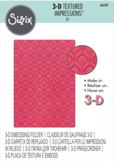 3D Embossing Folder - Ornate Repeat