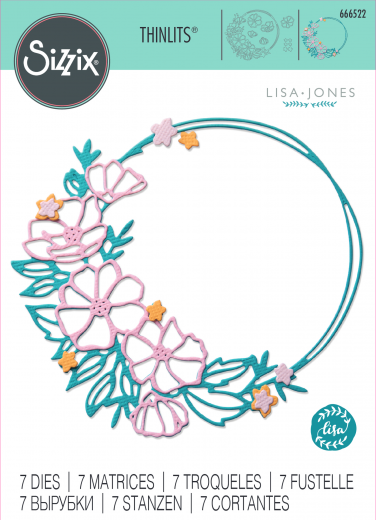 Thinlits Die by Lisa Jones - Floral Round