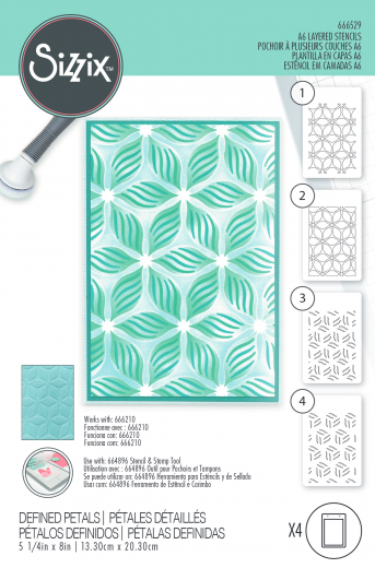 Sizzix - Layered Stencils - Defined Petals