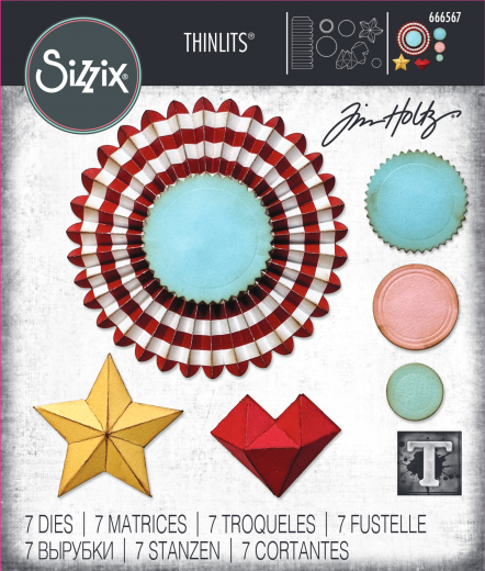 Thinlits Die by Tim Holtz - Vault Rosettes