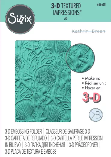 3D Embossing Folder by Kath Breen - Under the Sea