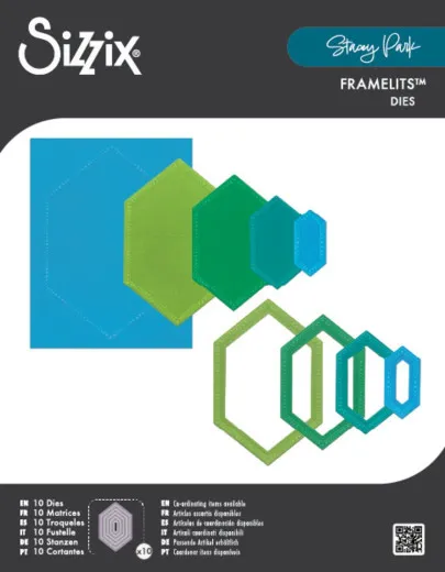 Framelits Dies by Stacey Park - Reversed Belinda Stitched Hexagons