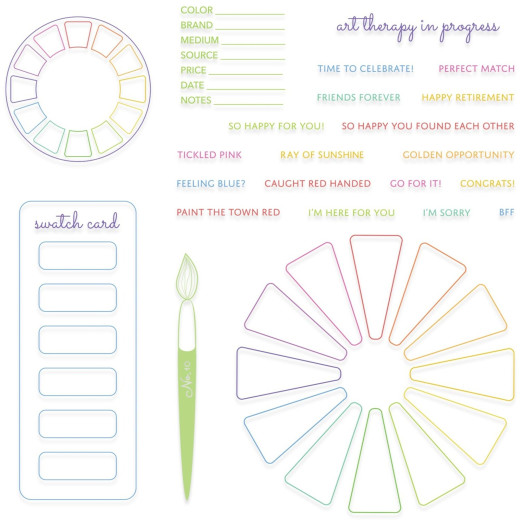 Sizzix - Clear Stamps by Eileen Hull - Swatch Cards