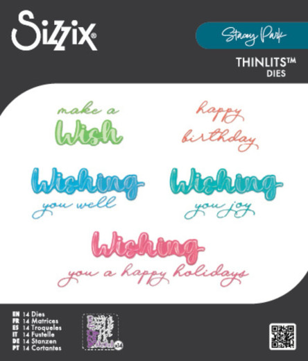 Thinlits Die by Stacey Park - Take Two's, Wish Sentiment
