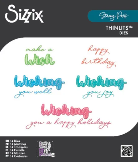 Thinlits Die by Stacey Park - Take Two's, Wish Sentiment