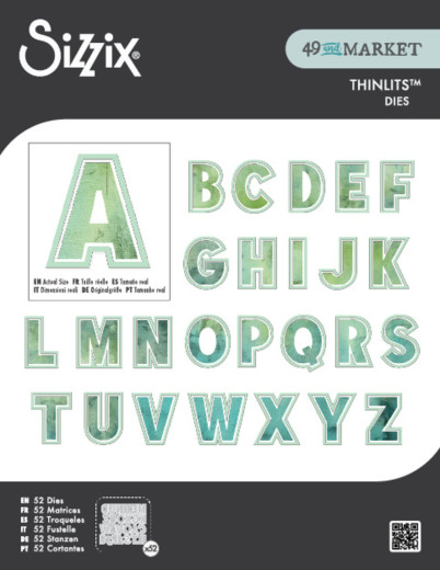 Thinlits Die by 49 and Market - This or That - 2 Inch Alphabet