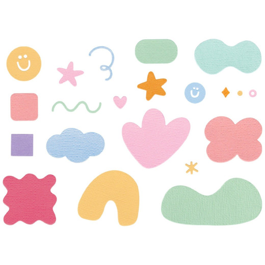 Thinlits Die by Letters by Shells - Abstract Doodles