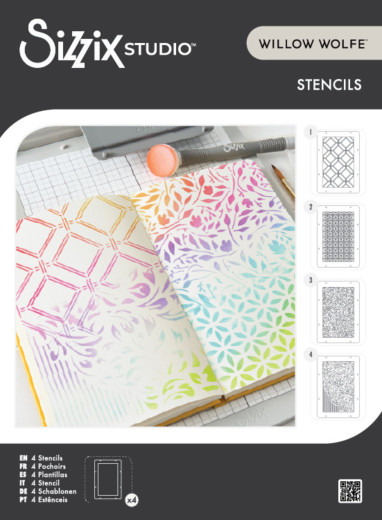 Sizzix - Layered Stencil by Willow Wolfe - Backgrounds
