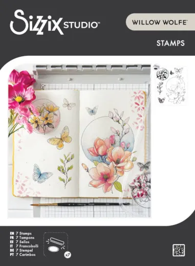 Sizzix - Clear Stamps by Willow Wolfe - Magnolia