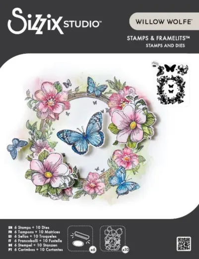 Framelits Die Set with Stamps by Willow Wolfe - Artful Blooms