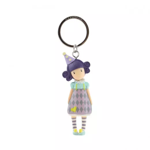 Gorjuss Moulded Keyring - Pierrot