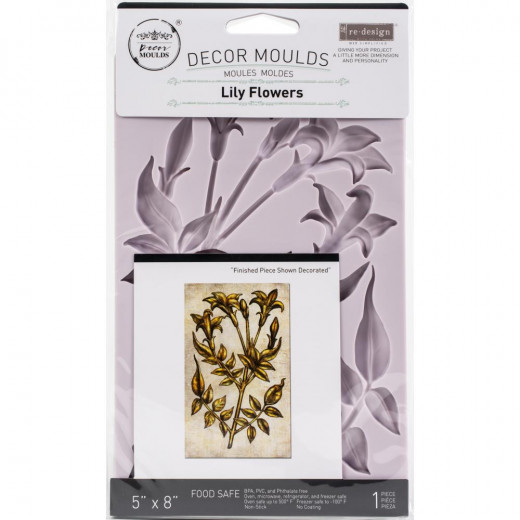 Prima Re-Design Mould - Lily Flowers