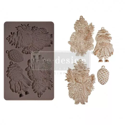 Decor Mould - Pinecone Dolls