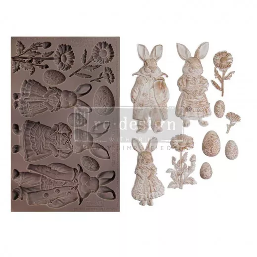 Decor Mould - Springtime Bunny