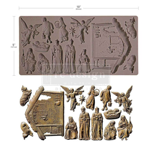 Decor Mould - Holy Night Nativity