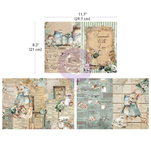 The Home Baker - A4 Decoupage Sheets