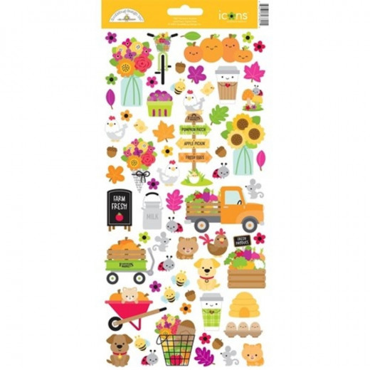 Farmers Market Icons Sticker