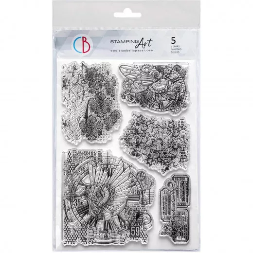 Clear Stamp Set - Esprit de Voyage - Mechanical Marvels