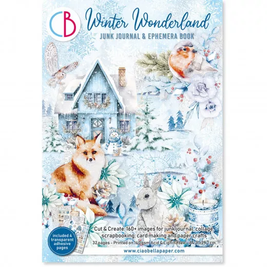 Winter Wonderland - A4 Junk Journal Ephemera Book