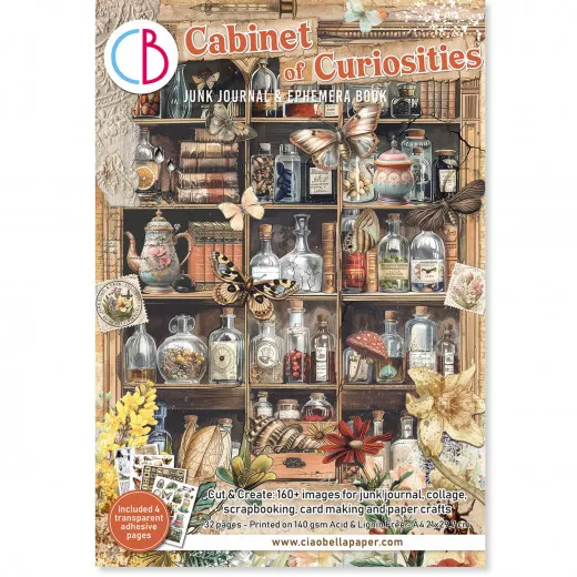 Cabinet of Curiosities - A4 Junk Journal Ephemera Book