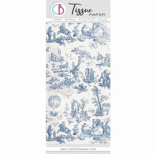 Tissue Paper / Seidenpapier - Toile de Jouy