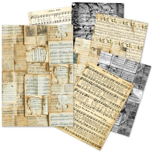 Tissue Paper / Seidenpapier - Music Sheet