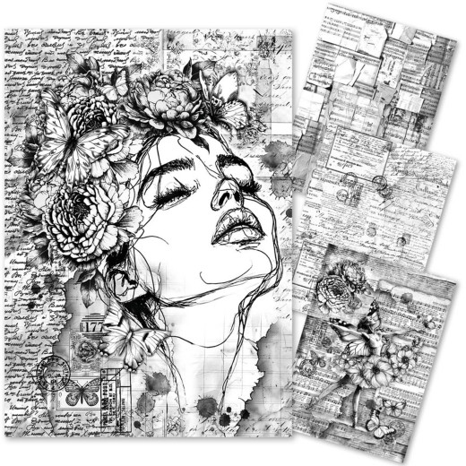 Meaningful Memories - A4 Mixed Media Rice Paper