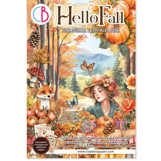 Hello Fall - A4 Junk Journal Ephemera Book