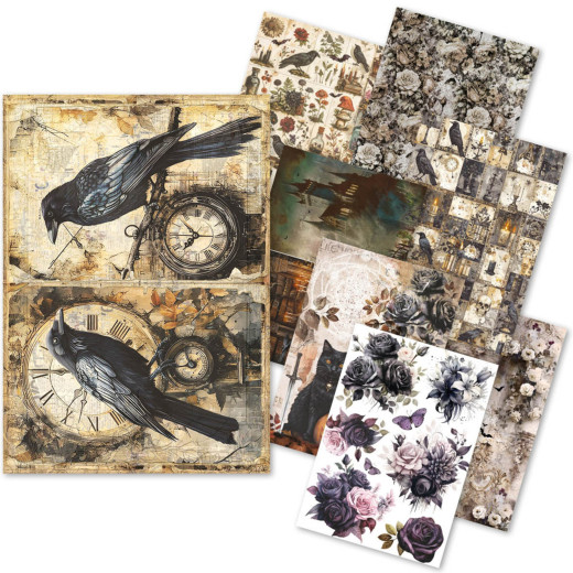 Dark Academia - A5 Rice Paper Mix