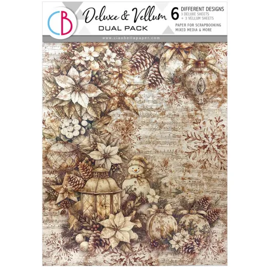 Winter Season - A4 Deluxe Paper - Pearl-Copper & Vellum