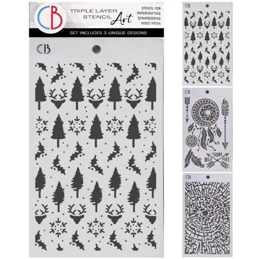 Ciao Bella - Forest Tales - Triple Layer Stencil Set