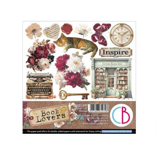 Book Lovers - 6x6 Fussy Cut Pad
