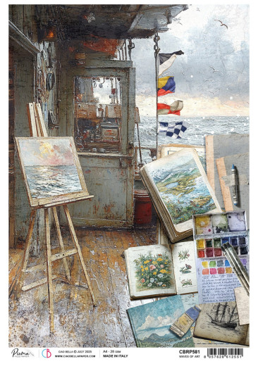 An Artist Journey - A4 Rice Paper - Waves of Art