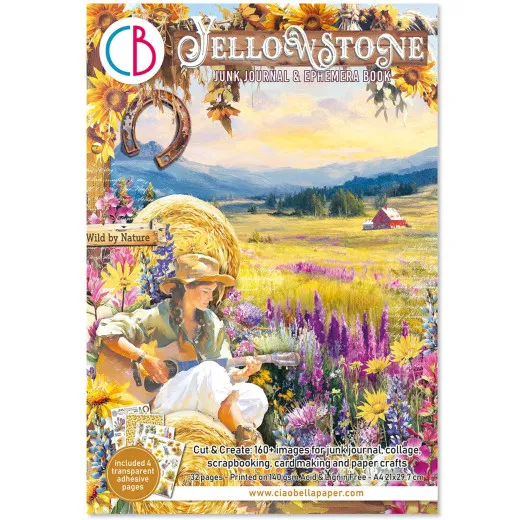 Yellowstone - A4 Junk Journal Ephemera Book