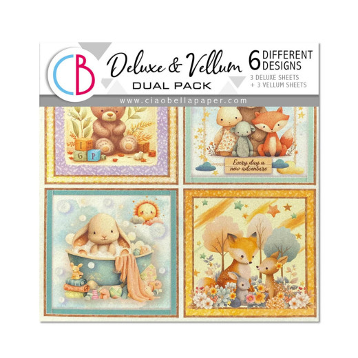 Lunibloom - 6x6 Deluxe Paper - Pearl & Vellum